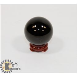 #261-NATURAL BLACK OBSIDIAN HEALING STONE