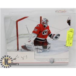 CAROLINA HURRICANES GOALIE CAM WARD SIGNED 8X10