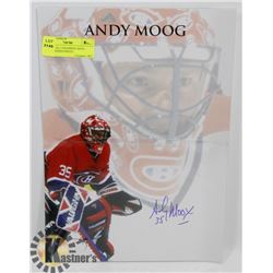 MONTREAL CANADIENS ANDY MOOG SIGNED PHOTO