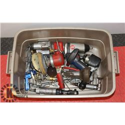 TOTE OF AIR TOOLS AND FITTINGS