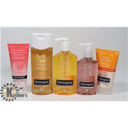 BAG OF ASSORTED NEUTROGENA FACIAL CARE PRODUCTS