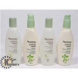 BAG W/ 2 AVEENO CLEANSERS AND 2 AVEENO TONERS