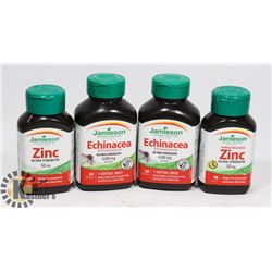 BAG WITH 4 BOTTLES JAMIESON ECHINACEA AND ZINC
