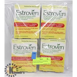 LOT OF 4 ESTROVEN MAXIMUM STRENGTH & ENERGY