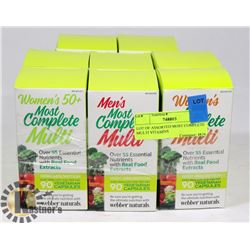 LOT OF ASSORTED MOST COMPLETE MULTI VITAMINS