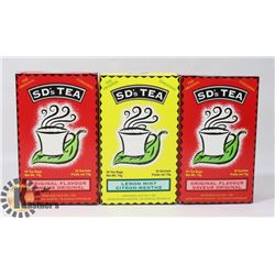 THREE BOXES OF SD'S ORGANIC TEA