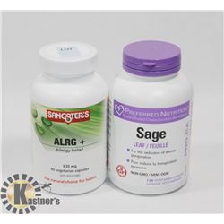 SANGSTERS ALRG+ 90 CAPSULES SOLD WITH SAGE LEAF