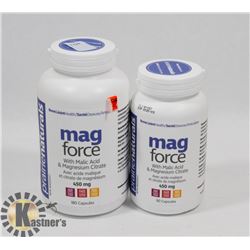 TWO PRAIRIE NATURALS MAG FORCE WITH MALIC ACID AND