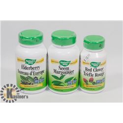 NATURES WAY ELDERBERRY 100 CAPSULES, NEEM MARGOUS