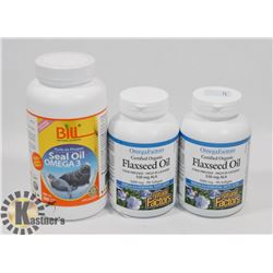 TWO OMEGA FACTORS CERTIFIED ORGANIC FLAXSEED OIL