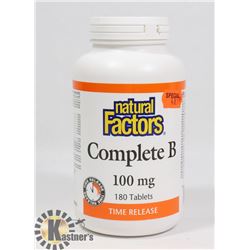 NATURAL FACTORS COMPLETE B 100MG TIME RELEASE