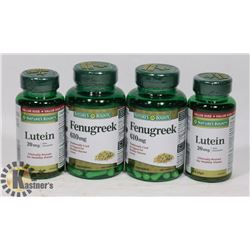 BAG WITH 4 BOTTLES NATURES BOUNTY LUTEIN AND