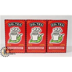 THREE BOXES OF SD'S ORGANIC TEA