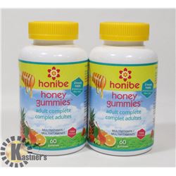 LOT OF 2 HONIBE HONEY GUMMIES ADULT , 60 IN