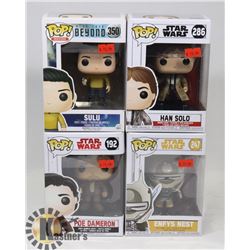 FUNKOS STAR WARS, STAR TREK-HAN SOLO, SULU ETC