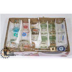 BOX OF COLLECTORS SHOT GLASSES