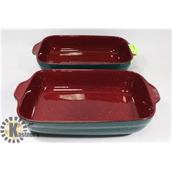 TWO BAKING DISHES