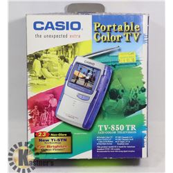 CASIO PORTABLE COLOR LCD TV W/ ORIG BOX, MANUAL