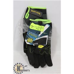 TOUGH DUCK RACER GLOVES -L-  LOT OF 2