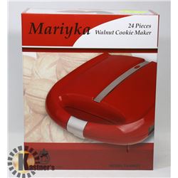 NEW WALNUT COOKIE MAKER - RED.