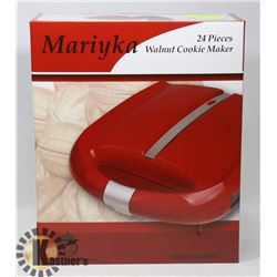 NEW WALNUT COOKIE MAKER - RED.