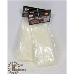 4 NEW PACKS OF 6" CABLE/ZIP TIES/400CT
