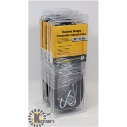 8 NEW 21" RUBBER BUNGEE STRAPS