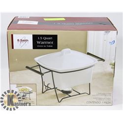 NEW B. SMITH 1.5 QUART WARMER.