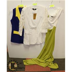 LOT OF 2 NEW WOMENS XL TOPS AND 1 XL DRESS.