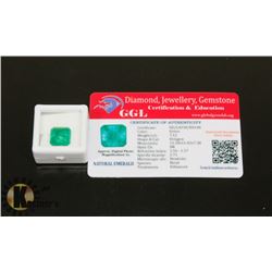 #61-GENUINE GREEN EMERALD GEMSTONE  7.12CT
