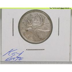 KEY DATE 1939 GVI 25 CENT