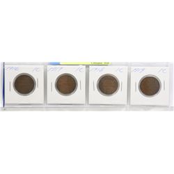 1916-17-18-19 GEORGE V LARGE CENTS