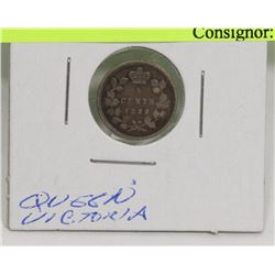 1899 QUEEN VICTORIA SILVER 5 CENT
