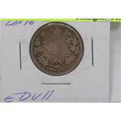 KEY DATE 1905 EDVII 25 CENT