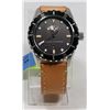 Image 1 : NEW ARMANI EXCHANGE BLACK DIAL TAN LEATHER STRAP