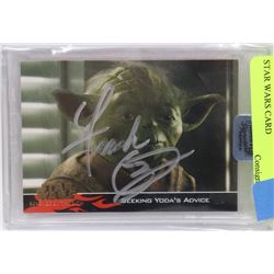 TOPPS ARCHIVES SIGNED FRANK OZ STAR WARS CARD