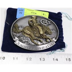NEW COLT BELT BUCKLE IN BAG