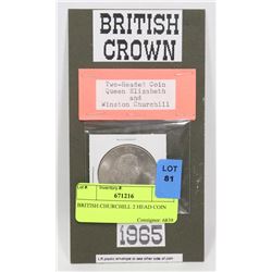BRITISH CHURCHILL 2 HEAD COIN