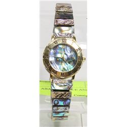 RONICA  ABALONE FACE AND BAND WATCH