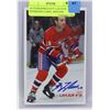 Image 1 : AUTOGRAPHED GUY LAFLEUR OVERSIZED CARD - MOLSON