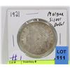 Image 1 : 1921 US MORGAN SILVER DOLLAR COIN.