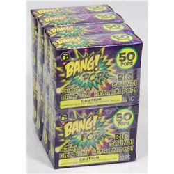8 NEW PACKS OF  BANG! POPS! / 50 PER