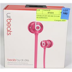 UR BEATS BY DR DRE IN-EAR HEADPHONES