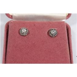 .925 DIAMOND STUD EARRINGS - JEWELLERY