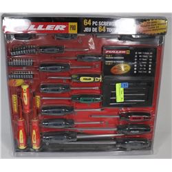 NEW FULLER PRO 64PC SCREW DRIVER SET.