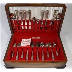 SILVERWARE SET FOR 8 - 1847 ROGERS ADORATION 1939