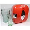 Image 1 : COCA COLA MINI FRIDGE WITH COKE PITCHER & GLASS.