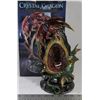 Image 1 : NEW CRYSTAL DRAGON FANTASY LAMP W/ COLOUR