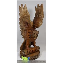 HAND CARVED EAGLE.