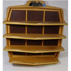 THE CLASSIC CARS OF THE 60'S WOOD SHELF